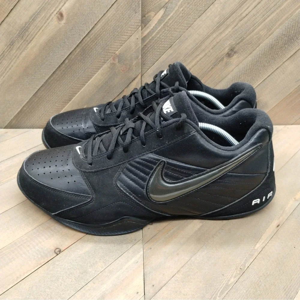Nike Air Baseline Low‎ Basketball Sneakers Mens Size 13 Black Anthracite White